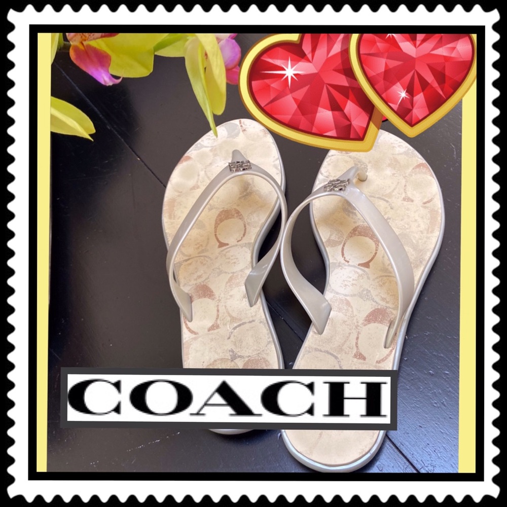 COACH Trixie Thong Sandals F2370/B12